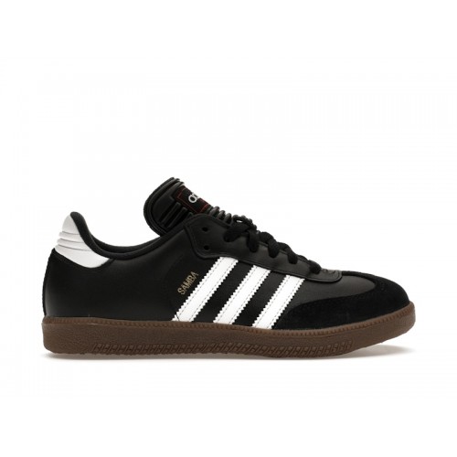 Кроссы adidas Samba Classic Black White Dark Gum (GS) - подростковая сетка размеров