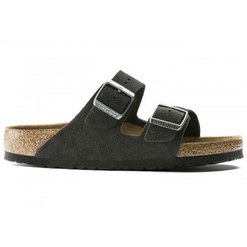 Birkenstock Arizona Soft Footbed Suede Velvet Grey - мужская сетка размеров