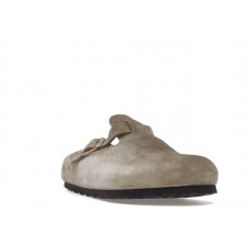 Birkenstock Boston Soft Footbed Suede Taupe