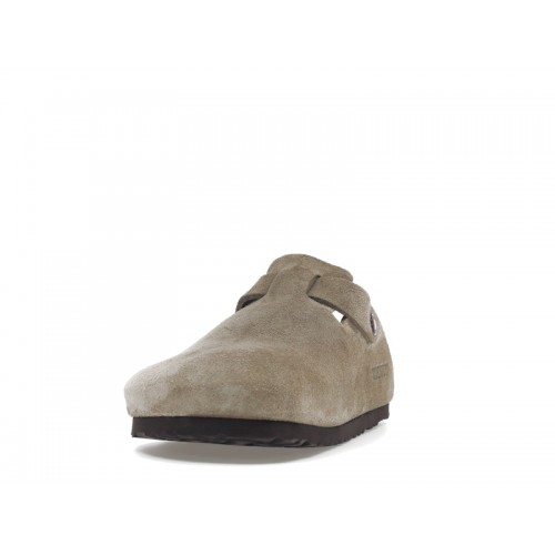 Birkenstock Boston Soft Footbed Suede Taupe - мужская сетка размеров