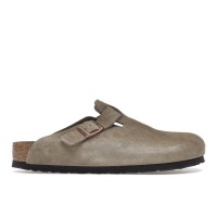 Birkenstock Boston Soft Footbed Suede Taupe