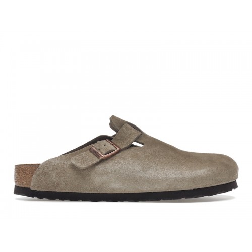 Birkenstock Boston Soft Footbed Suede Taupe - мужская сетка размеров