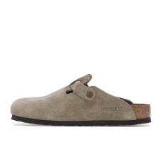 Birkenstock Boston Soft Footbed Suede Taupe