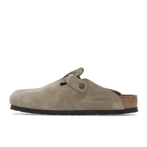 Birkenstock Boston Soft Footbed Suede Taupe - мужская сетка размеров