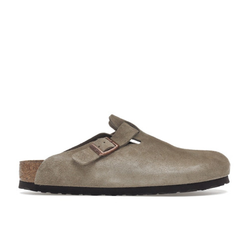 Birkenstock Boston Soft Footbed Suede Taupe - мужская сетка размеров