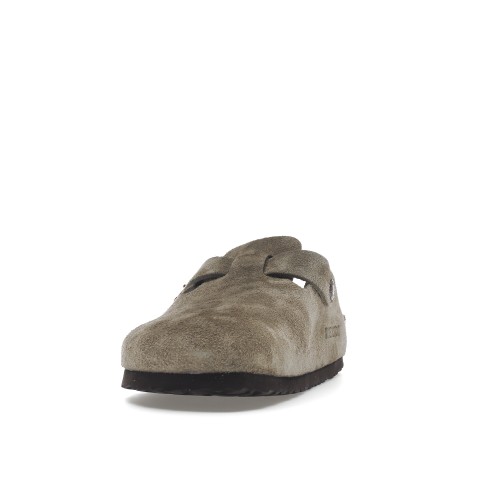 Birkenstock Boston Soft Footbed Suede Taupe (Narrow Fit) - мужская сетка размеров