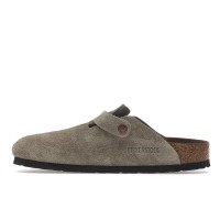 Birkenstock Boston Soft Footbed Suede Taupe (Narrow Fit)