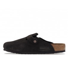 Birkenstock Boston Soft Footbed Suede  Mocha