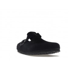 Birkenstock Boston Soft Footbed Suede Black