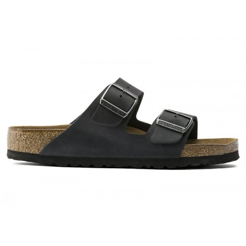 Birkenstock Arizona Soft Footbed Oiled Leather Black - мужская сетка размеров