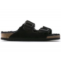 Birkenstock Arizona Shearling Suede Leather Black