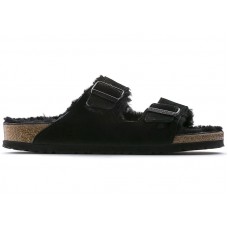 Birkenstock Arizona Shearling Suede Leather Black