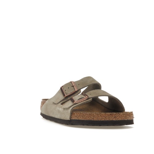 Birkenstock Arizona Soft Footbed Suede Taupe - мужская сетка размеров