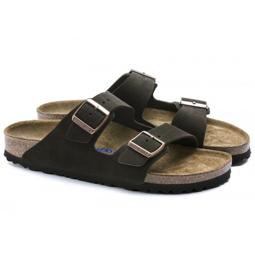 Birkenstock Arizona Soft Footbed Suede  Mocha - мужская сетка размеров