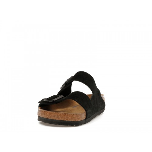 Birkenstock Arizona Soft Footbed Suede Black - мужская сетка размеров