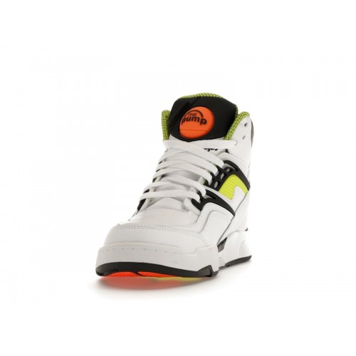 Reebok Pump TZ White Solar Acid Yellow (2023) - мужская сетка размеров