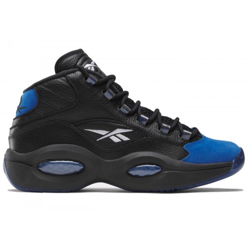 Кроссы Reebok Question Mid Black and Blue - мужская сетка размеров