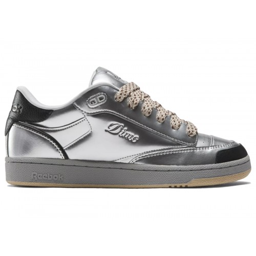 Кроссы Reebok Club C Bulc Dime Silver Metllic - мужская сетка размеров