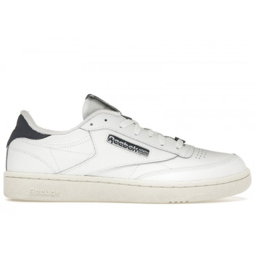 Reebok Club C 85 Footwear White East Coast Blue - мужская сетка размеров