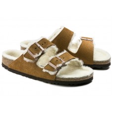 Birkenstock Arizona Shearling Suede Mink