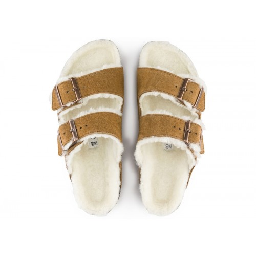 Birkenstock Arizona Shearling Suede Mink - мужская сетка размеров