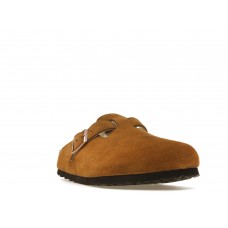 Birkenstock Boston Shearling Suede Leather Mink