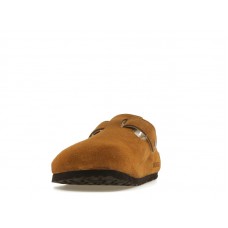 Birkenstock Boston Shearling Suede Leather Mink