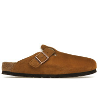 Birkenstock Boston Shearling Suede Leather Mink