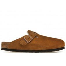Birkenstock Boston Shearling Suede Leather Mink
