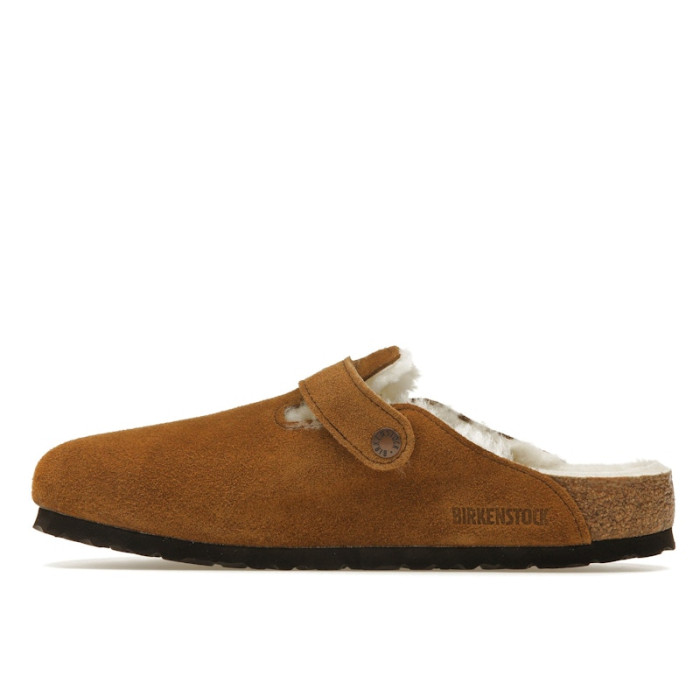 Birkenstock Boston Shearling Suede Leather Mink - мужская сетка размеров Birkenstock Boston Shearling Suede Leather Mink - мужская сетка размеров