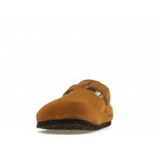 Birkenstock Boston Shearling Suede Leather Mink