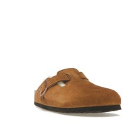 Birkenstock Boston Shearling (Medium/Narrow Fit) Suede Leather Mink