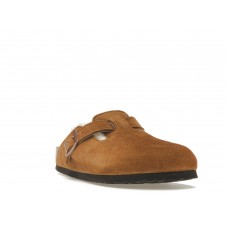 Birkenstock Boston Shearling (Medium/Narrow Fit) Suede Leather Mink