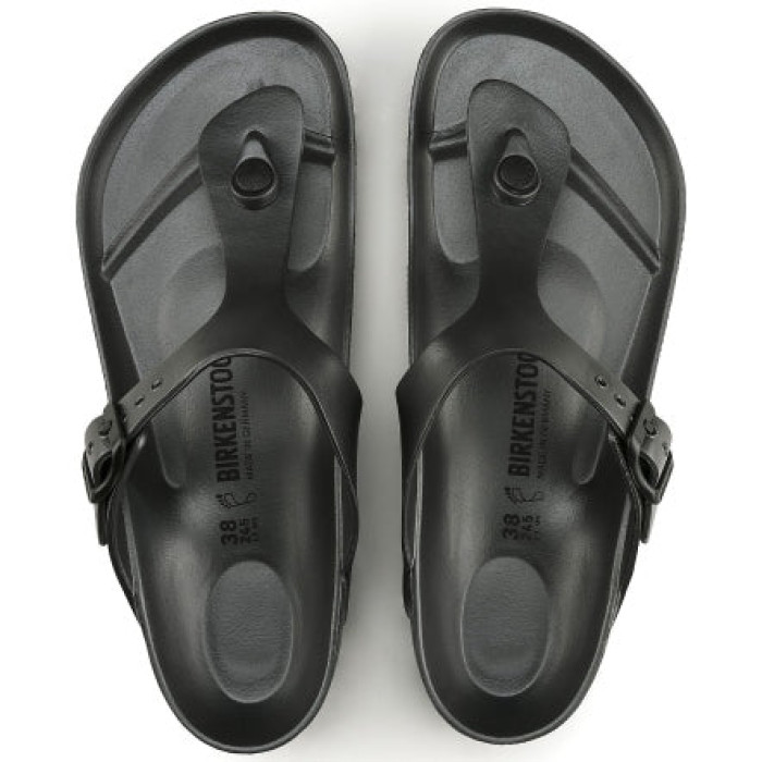 Birkenstock Gizeh Essentials EVA Metallic Anthracite - мужская сетка размеров Birkenstock Gizeh Essentials EVA Metallic Anthracite - мужская сетка размеров