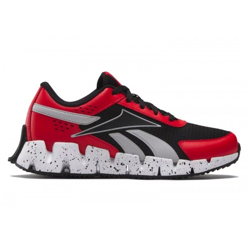 Кроссы Reebok Zig Dynamica 2 Justin Fields Red Grey (GS) - подростковая сетка размеров