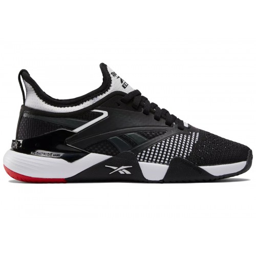 Кроссы Reebok Nano Court Black White Vector Red (W) - женская сетка размеров