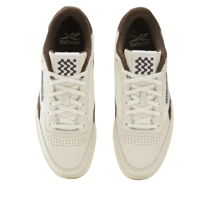 Manors x Reebok Club C Revenge Golf Vintage Chalk Espresso - мужская сетка размеров Manors x Reebok Club C Revenge Golf Vintage Chalk Espresso - мужская сетка размеров
