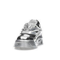 Женские Versace Odissea Caged Rubber Medusa Metallic Silver (W)