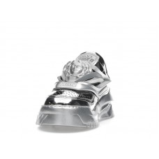 Женские Versace Odissea Caged Rubber Medusa Metallic Silver (W)