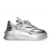 Женские Versace Odissea Caged Rubber Medusa Metallic Silver (W)