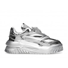 Женские Versace Odissea Caged Rubber Medusa Metallic Silver (W)