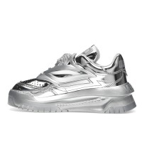 Женские Versace Odissea Caged Rubber Medusa Metallic Silver (W)