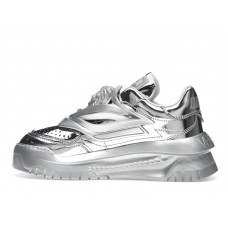 Женские Versace Odissea Caged Rubber Medusa Metallic Silver (W)