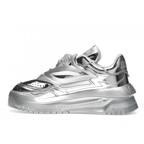 Versace Odissea Caged Rubber Medusa Metallic Silver (W) - женская сетка размеров