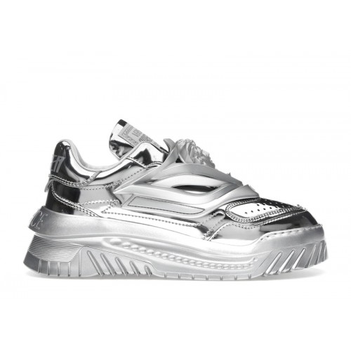 Versace Odissea Caged Rubber Medusa Metallic Silver (W) - женская сетка размеров