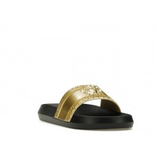 Versace Palazzo Medusa Pool Slide Gold Black