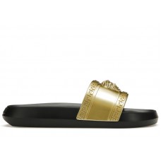 Versace Palazzo Medusa Pool Slide Gold Black