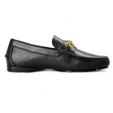Versace Medusa Leather Loafer Black