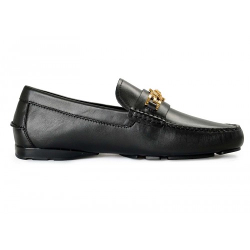 Versace Medusa Leather Loafer Black - мужская сетка размеров