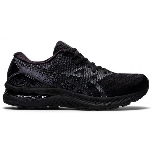 Кроссы ASICS Gel-Nimbus 23 Triple Black - мужская сетка размеров